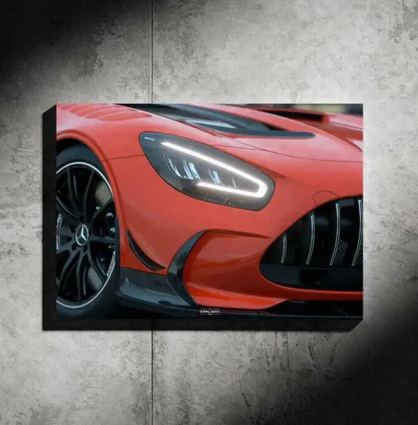 Mercedes AMG GTR Black Series NEON Poster [M1] Auto Aura