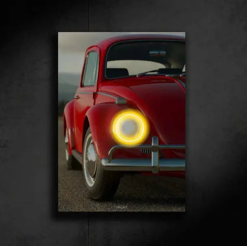 Volkswagen Beetle NEON Poster Auto Aura