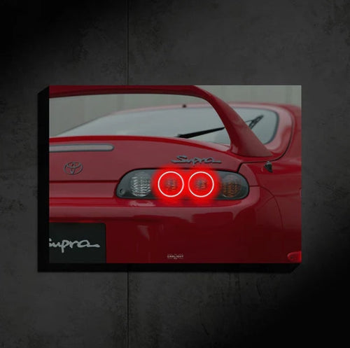 Toyota Supra mk4 A80 NEON Poster [T2] Auto Aura