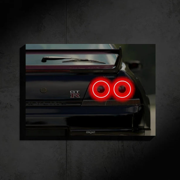 Nissan Skyline GTR R33 NEON Poster Auto Aura