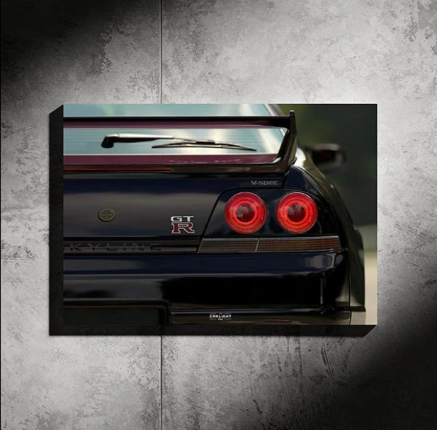 Nissan Skyline GTR R33 NEON Poster Auto Aura