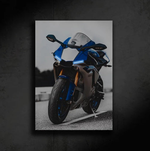 Yamaha R1 NEON Poster Auto Aura